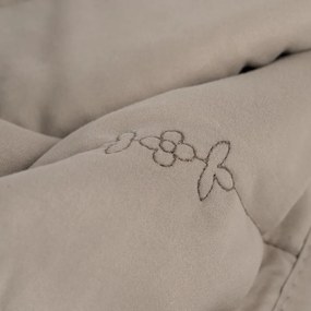 Taupe prešívaný pléd 240x260 cm – Ixia