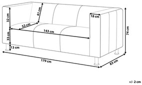 Kožená pohovka trojsedačka Faxe (čierna). Vlastná spoľahlivá doprava až k Vám domov. 1008652