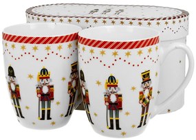 Porcelánový hrnček Christmas Nutcracker 360 ml sada 2ks