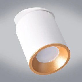 Bodové svietidlo Haron 314215 bielo-zlaté GU10 LW1