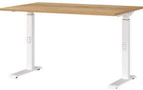 Pracovný stôl s nastaviteľnou výškou s doskou v dekore duba Downey – Germania