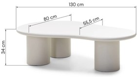 Konferenční stolek Sucre šedobéžový