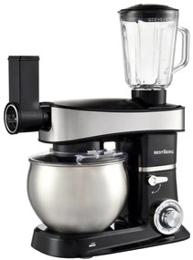 BestBerg BBR-2000BK multifunkčný kuchynský robot / 2000 W / 6 l / 6 rýchlostí / čierny