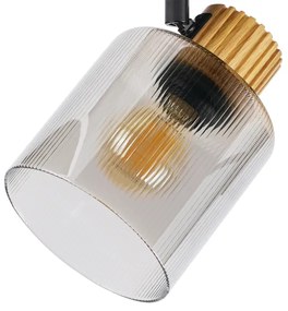 Brilagi - Bodové svietidlo HYGGE 3xE14/15W/230V čierna/dymová