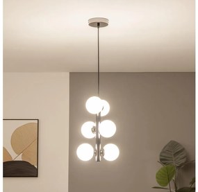 Brilagi - LED luster na lanku MILLA 6xG9/3W/230V čierny chróm/biela