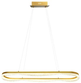 LED luster na lanku LED/45W/230V zlatý