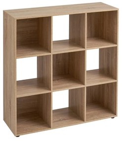 Knižnica v dekore duba v prírodnej farbe 90x91,5 cm Cube - Casa Selección