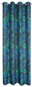 ZÁVES NA KRÚŽKOCH PALMS 01 140X250 CM VZOROVANÁ