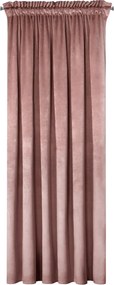 ZATEMŇOVACÍ ZÁVES NA PÁSKE ROSA 135X300 CM STARORUŽOVÁ