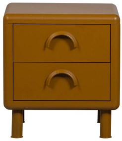 Okrovožltý kovový nočný stolík Rune – WOOOD