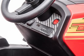 LEAN CARS BLT-206 Batériový traktor červený