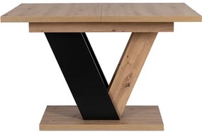Jedálnský rozkladací stôl MAXIMUS dub artisan/čierny - vintino.sk
