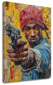 Obraz Tupac Shakur - Rapová gangster | 100% originál domaľovaný akrylom