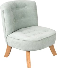 Detské kreslo špinavá zelená 17 cm a 25 cm Drevo