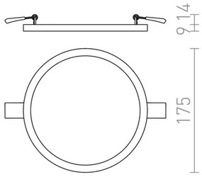 RED - Design Rendl - R12765 - LED Podhľadové svietidlo HUE LED/18W/230V