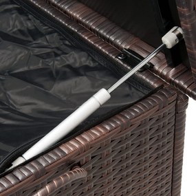 Casaria Polyratanový úložný box RICCO, 122x56 61cm, hnedá