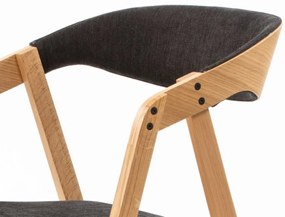 NELL FULL DREVENÁ STOLIČKA S ČALÚNENÍM oak