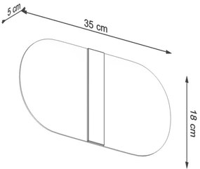 Sollux SL.1004 - Nástenné svietidlo SALIA 2xG9/40W/230V