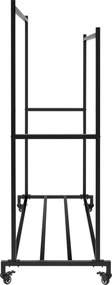 Stojan na oblečenie  Lieska 150 cm - čierna
