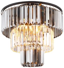 Globo 15695D - Prisadený luster NAXIS 3xE27/40W/230V pr. 40 cm čierna