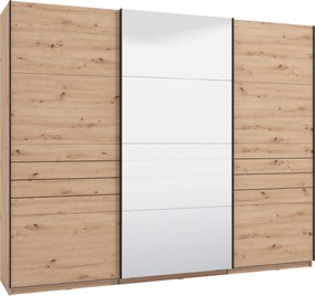 XXXLutz ŠAT. SKRIŇA S POSUV. DVERAMI, dub artisan, 270/217,5/61 cm Xora - Skrine - 000834015306