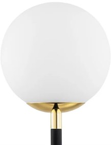 Argon 7072 - Stolná lampa FERRONE 2xE14/7W/230V čierna/biela/zlatá