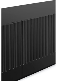 Čierny príborník Teulat Doric, šírka 200 cm