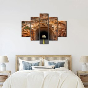 Obraz - tunel v skale (150x105 cm)