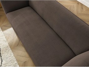 Hnedá menčestrová pohovka 242 cm Giorgia – Bobochic Paris