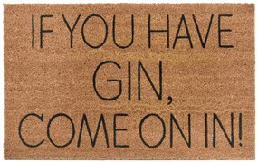 Hanse Home, Rohožka If you have gin, come on in 105661 – na von aj na doma, 45x75, hnedá, chodba / predsieň