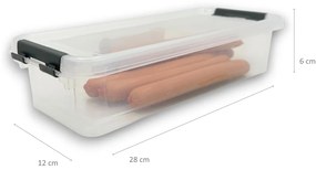 Úložný box, organizér, do chladničky (1,2 l) FRESH - 28 x 12 x 6 cm