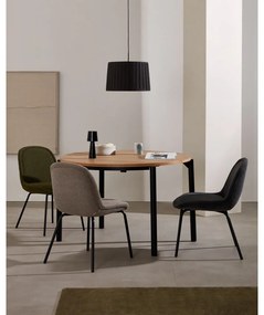 Okrúhly rozkladací jedálenský stôl s doskou v dubovom dekore v prírodnej farbe ø 90 cm Montuiri – Kave Home