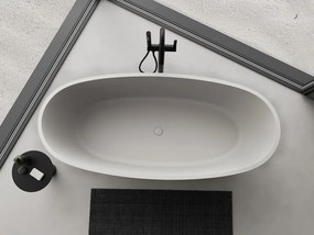 Mexen Torino, voľne stojaca vaňa z konglomerátu 155x78 cm, betónová matná, 57271557861