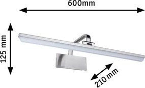 Paulmann 95573 - LED/11W nástenné svietidlo na obrazy RENAN 230 V 60 cm matný chróm