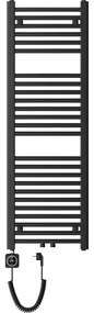 Mexen Ares, elektrické vykurovacie teleso 1200x400 mm + vykurovacia tyč 400 W, čierna, W102-1200-400-6400-70