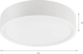 Stropné svietidlo NATURAL 3xE27/15W/230V pr. 37,5 cm borovica/biela