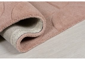 Ružový koberec z vlny Flair Rugs Gigi, 120 × 170 cm