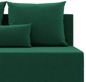 Rohová rozkladacia sedačka FERMO Kronos fľaškovo zelená