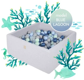 Meow, Suchý bazén Blue Lagoon s 300 guličkami, štvorcový