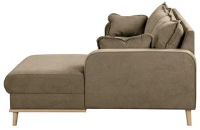 Svetlohnedá rohová pohovka (pravý roh) Beata - Ropez