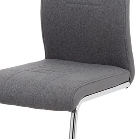 BONTEC Jedálenská stolička, sivá, látka, DCL-405 GREY2 Farba: Šedá