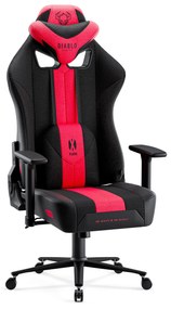 Látkové herné kreslo Diablo X-Player 2.0 King Size, karmínovo-antracitové