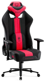 Látkové herné kreslo Diablo X-Player 2.0 King Size, karmínovo-antracitové