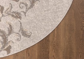 Koberec Agnella Ballata Natural Jira sivý, kruh