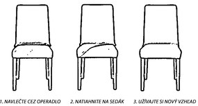 Komashop Návlek na stoličku BEATA Farba: Bordová