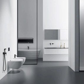 Rea Loop, podomietková bidetová batéria, čierna matná, REA-B8978