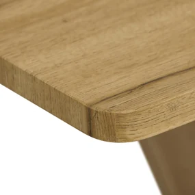 Autronic - Jídelní stůl, 140x80x76 cm, MDF deska, 3D dekor divoký dub - HT-911 OAK VÝPRODEJ