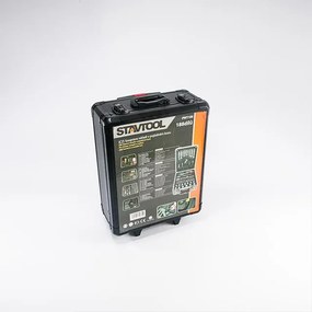 STAVTOOL Sada náradia v pojazdnom boxe, 188 dielov | 370 × 210 × 520 mm, hliníkový box