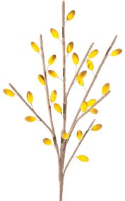 Dekoračný kvet 83 cm, dĺžka s listami 40 cm žltá
