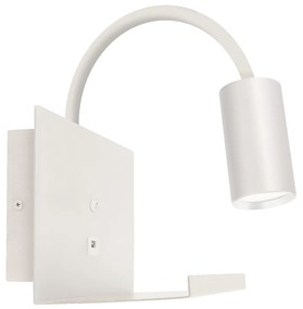 STRÜHM Nástenné bodové svietidlo s USB a vypínačom TELO WLL GU10 WHITE 4188